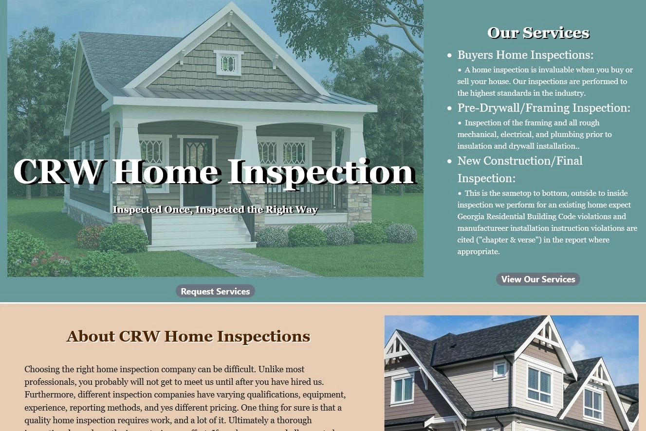 Clickable Picture of our sample number four website home page